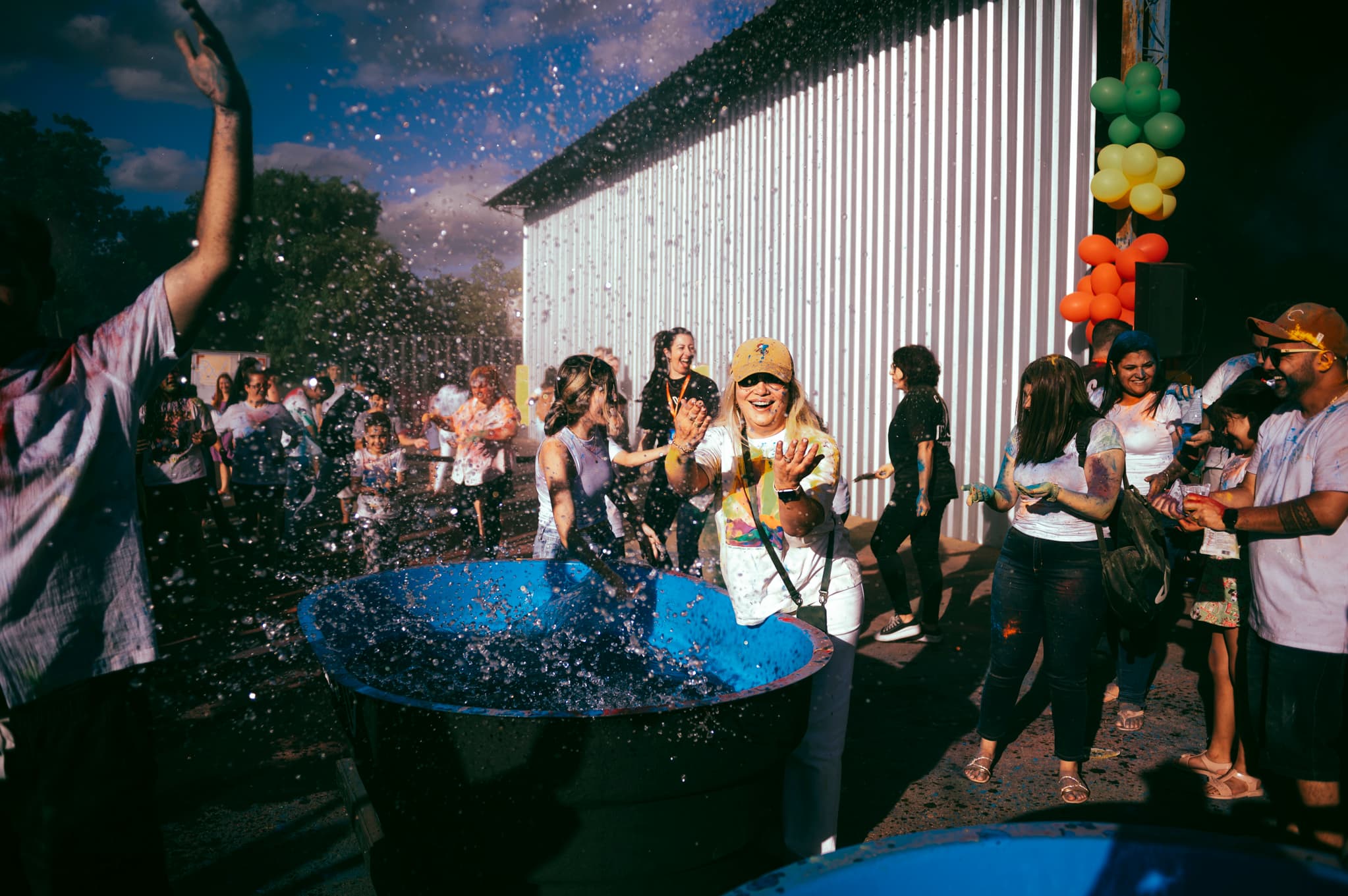Foto da festa das cores